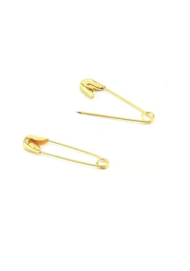 Melodi Scarf Kadın Tesettür Ve Çok Amaçlı Gold Çengelli İğne 50 Adet Gold