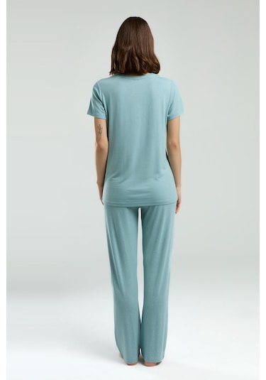 Pierre Cardin Kadın Yeşil Pijama Takımı Pc8985-s-v1 Yeşil