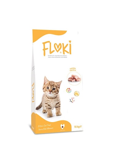 Floki Tavuklu Yavru Kedi Maması 15 KG