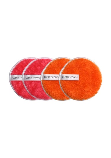 Suntek 4 Adet Yumuşak Nazik Makyaj Temizleyici Puf Yüz