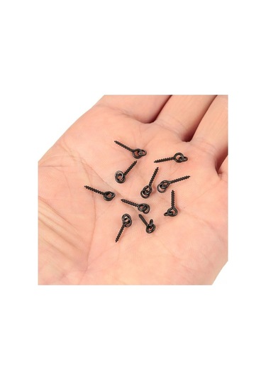 Novahub Tüm Yem Türleri İçin Sessiz Siyah Kaplama Boilie Yem Vidaları - Pratik Vida Bağlantılı