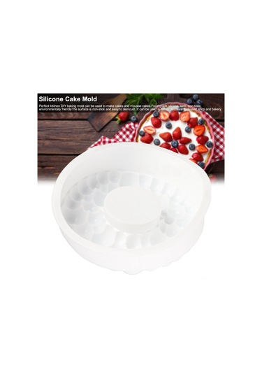 Shineyee Yemek Kalitesi Silikon Kek Kalıbı, Mousse Ve Pasta Yapımı İçin, Anti- Yapışkan, Fırında Ve Mikrodalga Uyumlu, 25cm Çapında Pratik Pastry Aracı Diğer