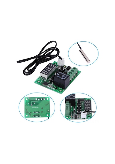 Fosenze W1209 Mikro Sıcaklık Kontrolörü - Mavi Işık Sayısal Gösterge - Yüksek Hassasiyetli Isıtma/soğutma Ayar Paneli