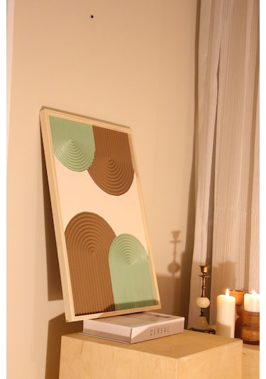 Cıgılwood Boho Brown Ahşap Bohem Tablo 2