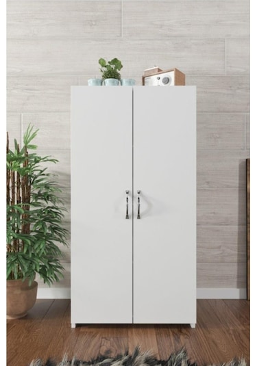 Kzy 110 Cm Ayakkabı Dolabı beyaz