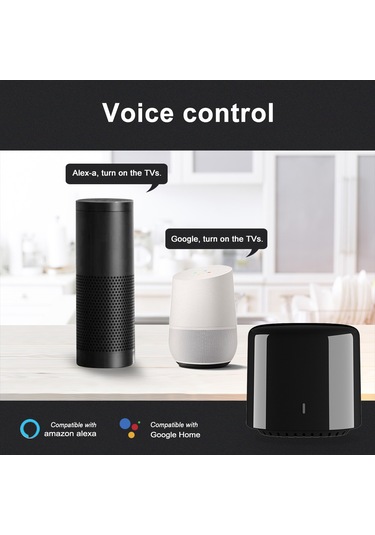 Springsun Broadlink Rm4c Mını Akıllı Ir Kumanda: Wıfı İle Uzak Kontrol, Ses Komutu Desteği, Tv/klima/uyumaklı Cihazlar İçin Ev Otomasyonu