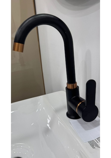 Armour Armatür Lavabo Bataryası Siyah Rose Siyah