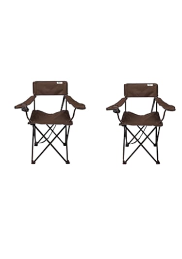 Romee Katlanır Kamp Sandalyesi - Kahverengi 2 Adet Kahverengi