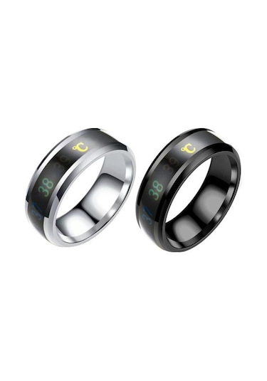 Beyaz Titanyum Çelik Alyans Akıllı Vücut Sıcaklığı Algılama Halkası Kişisel Sağlık Erkek Kadın Yüzük Beyaz Beyaz Titanyum Çelik Alyans Akıllı Vücut Sıcaklığı Algılama Halkası Kişisel Sağlık Erkek Kadın Yüzük Beyaz