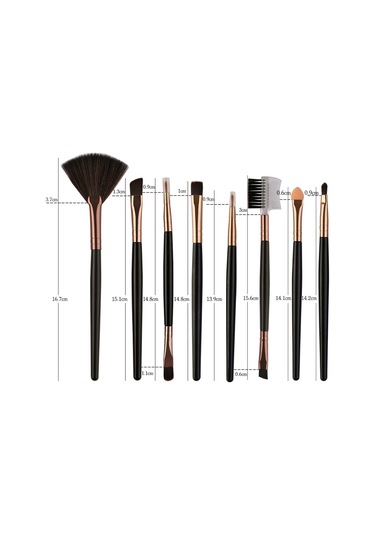 Hfambition 25'li Tam Makyaj Fırça Seti: Göz Farı, Kaş Ve Pudra Fırçaları - Yumuşak Fiber, Taşınabilir, Siyah Kolu Kahve Kutu