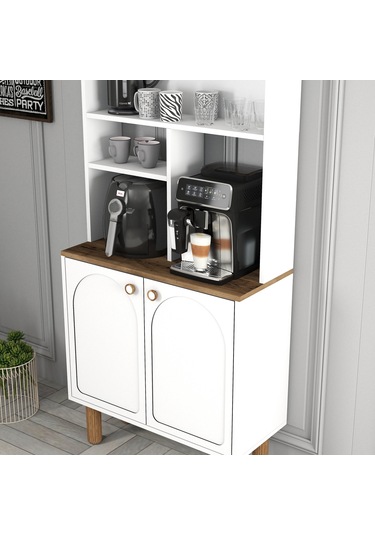 Bohem Kahve Köşesi 80cm - Beyaz Beyaz