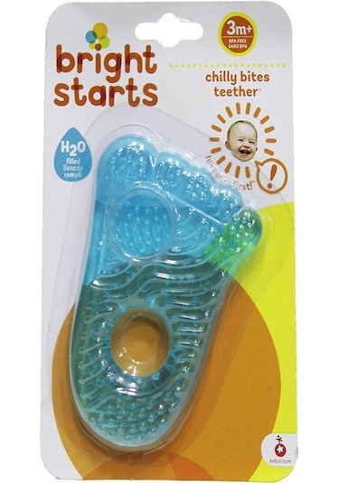 Bright Starts Ayak Şeklinde Dişlik - Mavi Çok Renkli