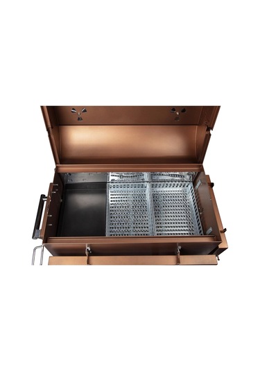 Igrıll Barbekü Elite 740 Mm Kömürlü Mangal Kahverengi