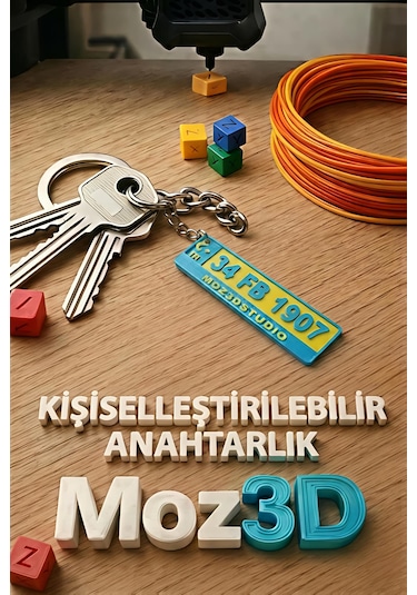 Kişiye Özel Fenerbahçe Plaka Anahtarlık Çok Renkli