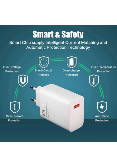Artfulabode 67w Xiaomi 14/13/12/11/10/11 Ultra Şarj Cihazı, 2m Kablo
