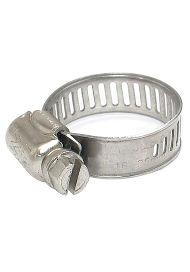 10'lu Paslanmaz Krom Hortum Kelepçesi. Seri 20-32 Mm