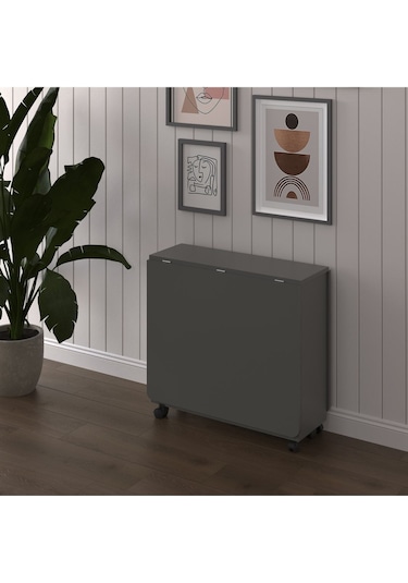 %100 Mdflam Katlanır Mutfak Masası Asra Trend KM-29