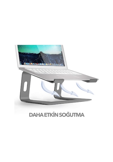 Idock M5 Alüminyum Ergonomik Apple Uyumlu MacBook Bilgisayar Standı Space Gray