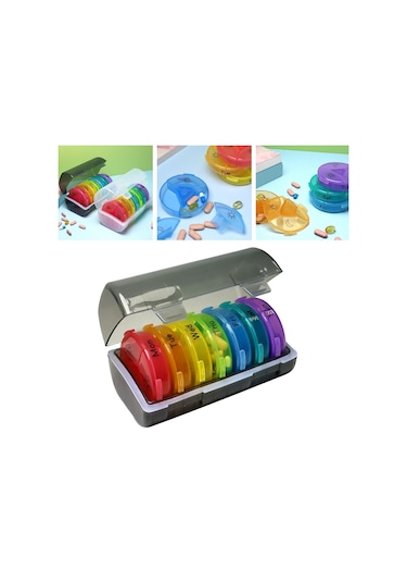 Suntek 7 Bireysel Hap Kutulu Hap Kutuları 21 Izgara Siyah Diğer