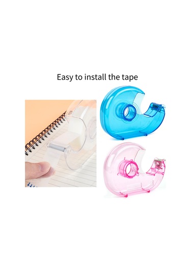 Yuntech01 Mavi Plastik Teyp Kesici - Hızlı Ve Pürüzsüz Kesim, 24mm'ye Kadar Uyumlu, Kompakt Ve Taşınabilir Ofis Gereci 1 Adet