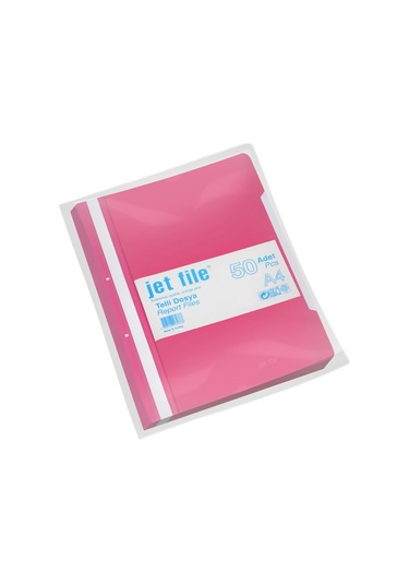 Jet File A4 Telli Dosya Pembe 50 Li Paket 1