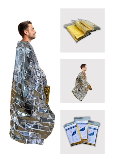 Akana Termal Battaniye X 5 Adet / Altın - Gümüş