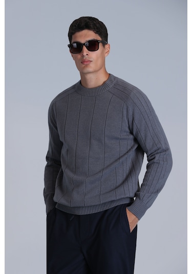 Lufian Lıght Erkek Kazak Gri Gri 112090139100150 Gri