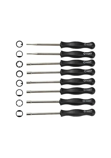 Mufunye 8 Farklı Karbüratör Tornavidası, Karbüratör Ayar Alet Seti 2 Zamanlı Motorlar İçin Karbüratör Ayarı