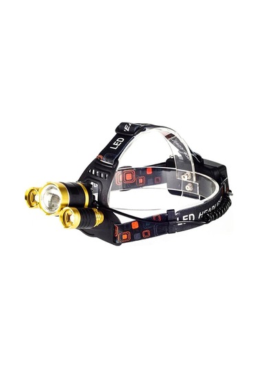 Ayarlanabilir T6 Led Far Ipx4 Su Geçirmez Kısılabilir Uzun Menzilli Projektör Siyah