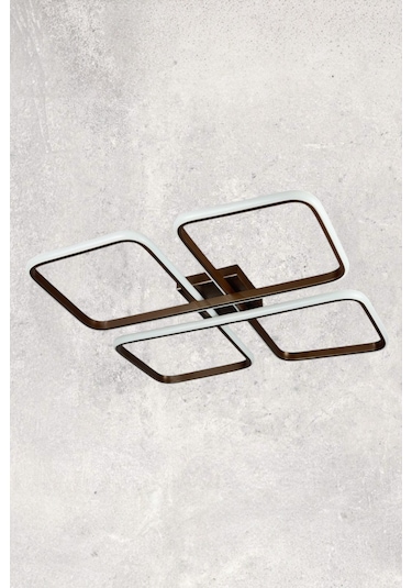 Specula Kahverengi Beyaz Ledli - Mutfak - Salon Led Avize Kahve Rengi