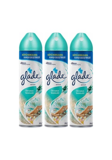 Glade 3'lü Aerosol Oda Kokusu Okyanus Sessizliği 300 ML