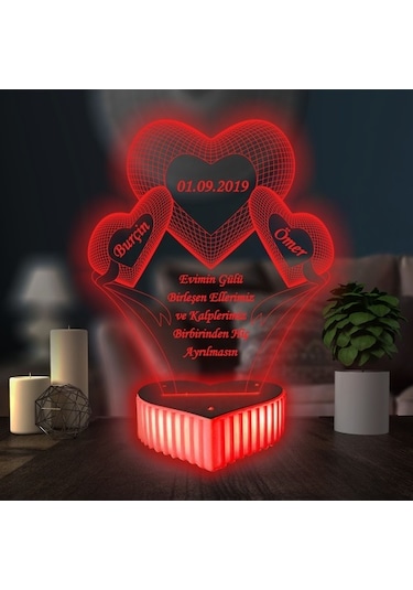 Sevgililer Günü Sevgilime Anlamlı Hediye 16 Renkli Kumandalı