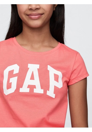 Kız Çocuk Gap Logo T-shirt Turuncu-6007 Turuncu