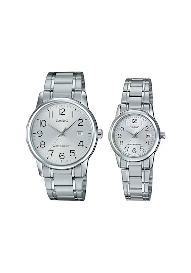 Casio Mtp-ltp-v002d-7budf Çift Kol Saati Kadın-erkek Metalik