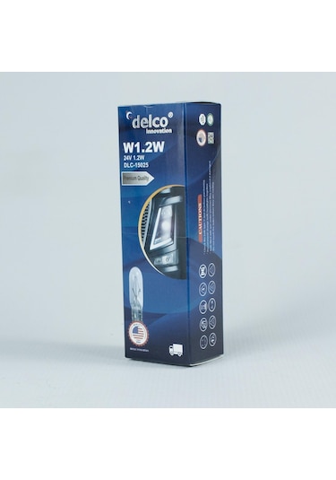 Delco U.s.a W1.2w Mini Dipsiz T5 Gösterge Ampulü 24 Volt 10 Adet
