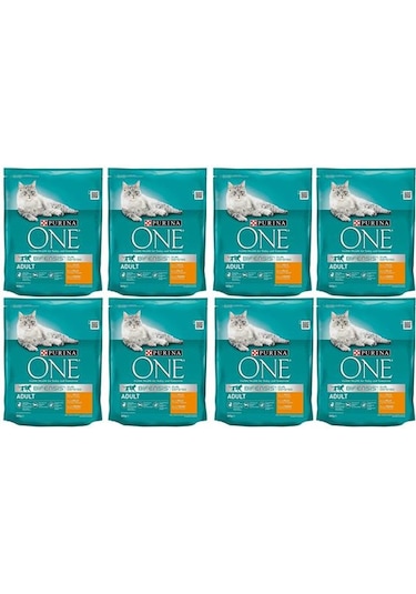Purina One Tavuklu Yetişkin Kedi Maması 8 x 800 G