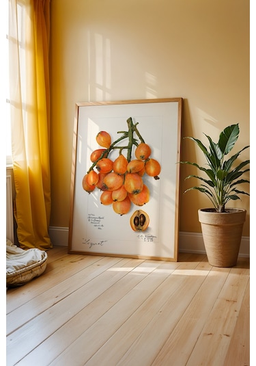 Modern Mutfak Estetiği Ahşap Çerçeveli Poster Tablo 83