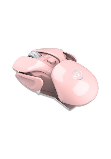 Mufunye T37 Kablosuz Mouse, 2.4g Teknoloji, Sessiz Tıklama, 3 Seviye Dpı Ayarı, İçin Dolu Şarjlı Pil, Pembe Ofis Mouse'u Optik