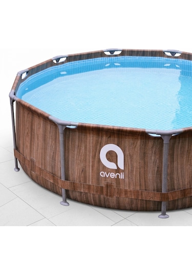 Ahşap Desenli Prefabrik Havuz 305 Cm X 76 Cm 12247v54 Jl614