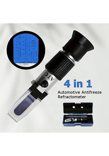 Honeybeeshop 4ü 1 Arada Otomotiv Refraktometre Üre Antifriz Elektrolit Cam Temizleyici Testi El Tipi