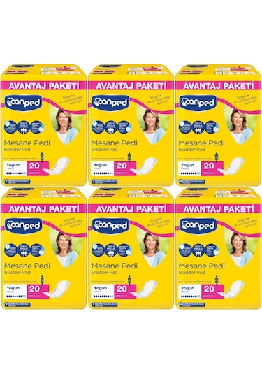 Canped Mesane Pedi Büyük Boy Yoğun L 6 x 20'li