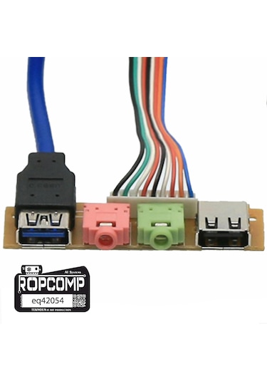 Ropcomp Pc Ön Panel Usb2/3 + 3.5mm Port Kulaklık + Mikrofon Kablo