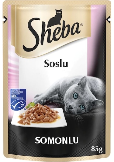 Sheba Somonlu Pouch Yetişkin Kedi Yaş Maması 85 G