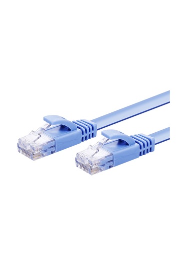 Teltree 10 Metre Mavi Rj45 Arayüzlü Saf Bakır Cat6 Ağ Kablosu, 1000mbps Hız Ve 1000mhz Bant Genişliği İle Ev Ve Ofis Kullanıma Uygun