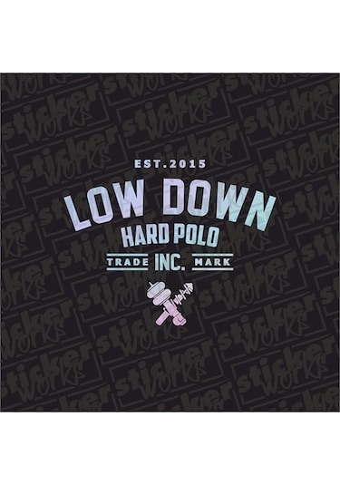Low Down Hard Polo Arka Cam Yeni Süper Hologram Sticker