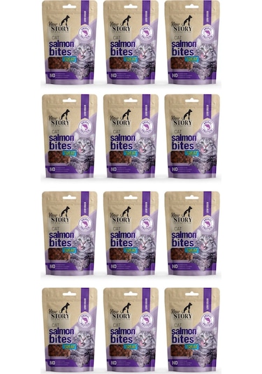 Cat Solmon Bites 12x60gr. Somonlu, Kedi Ödül Maması