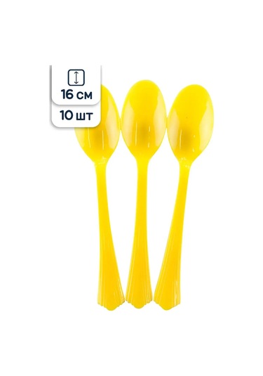 Riota Tek Kullanımlık Plastik Çatal Bıçak Takımı Kaşık 16 Cm 10 Adet 169673942 100 adet