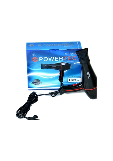 Powertec TR-601/TR-601S Turbo Profesyonel 2500 W Saç Kurutma Makinesi + Vigo Başlık