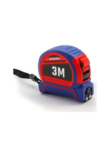 Workpro Wp261040 3mx16mm Naylon Kaplama Sarı Çift Taraflı Manyetik Çelik Şerit Metre Fr Wp261040 3 M