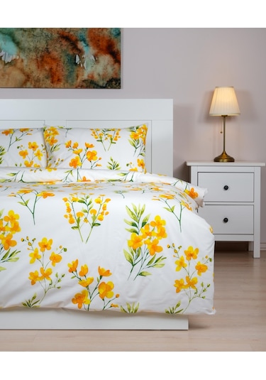 Cotton Collection Tek Kişilik Nevresim Seti Daisy Renkli